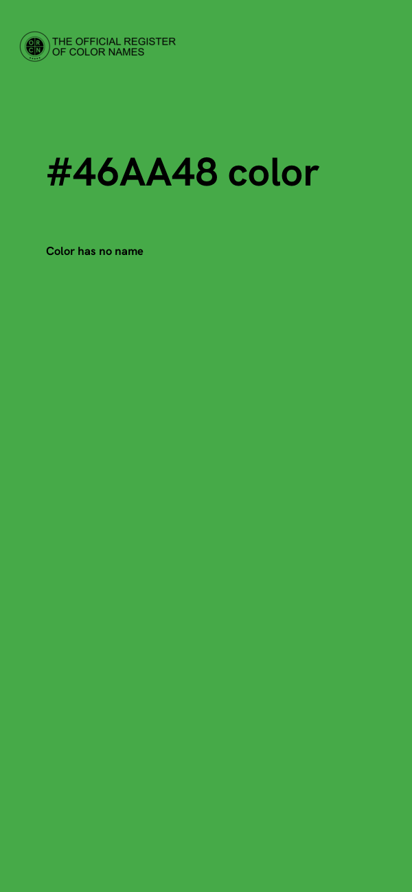 #46AA48 color image