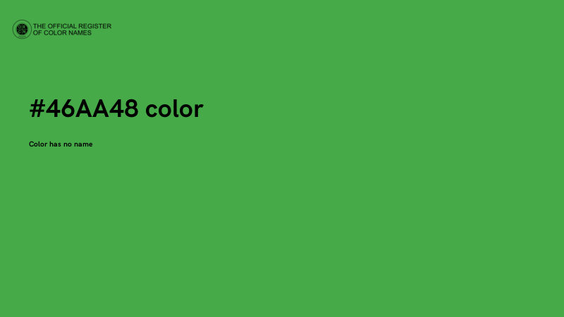 #46AA48 color image