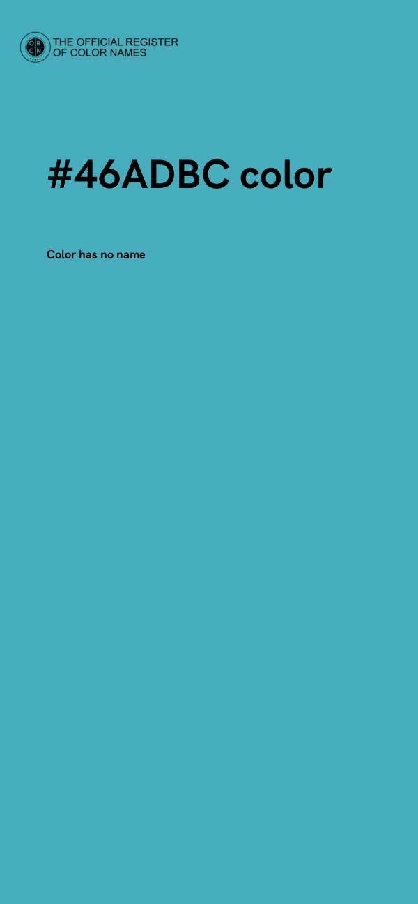 #46ADBC color image