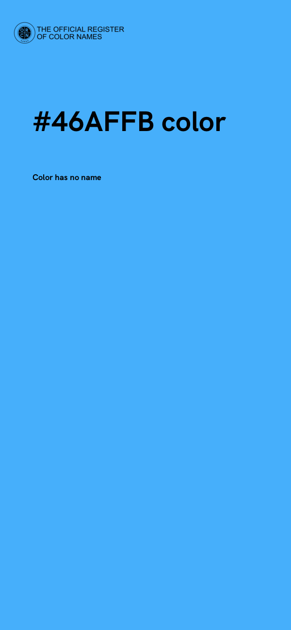 #46AFFB color image