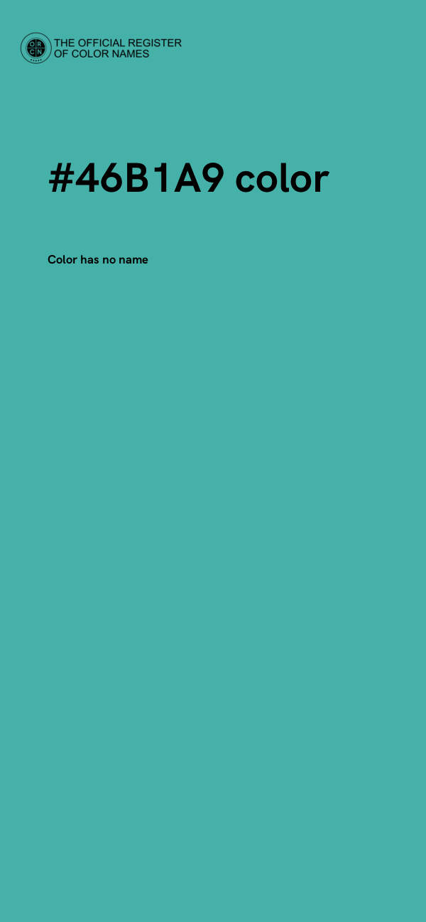 #46B1A9 color image