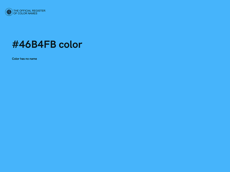 #46B4FB color image