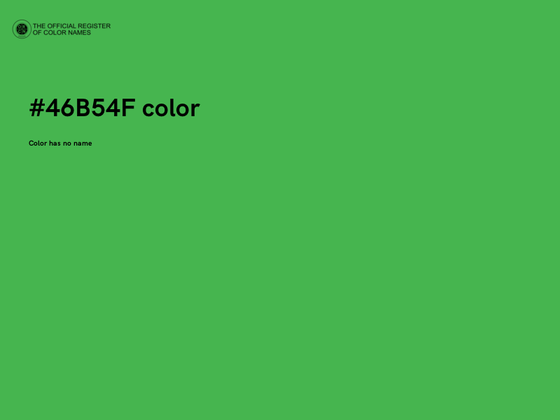 #46B54F color image
