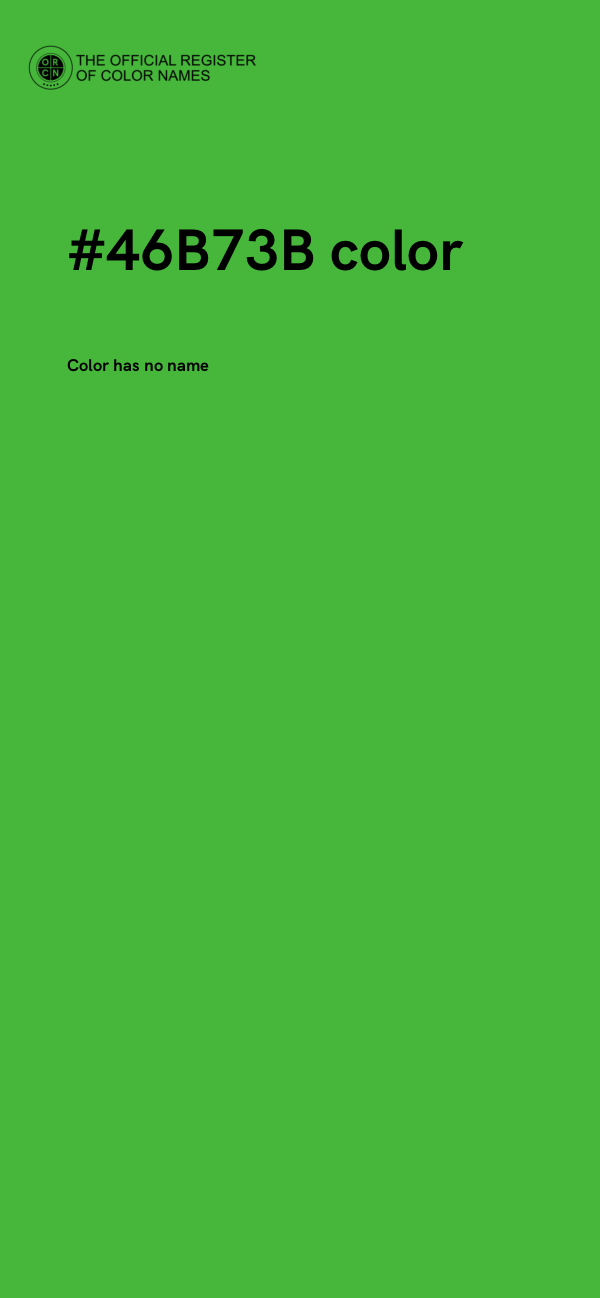 #46B73B color image