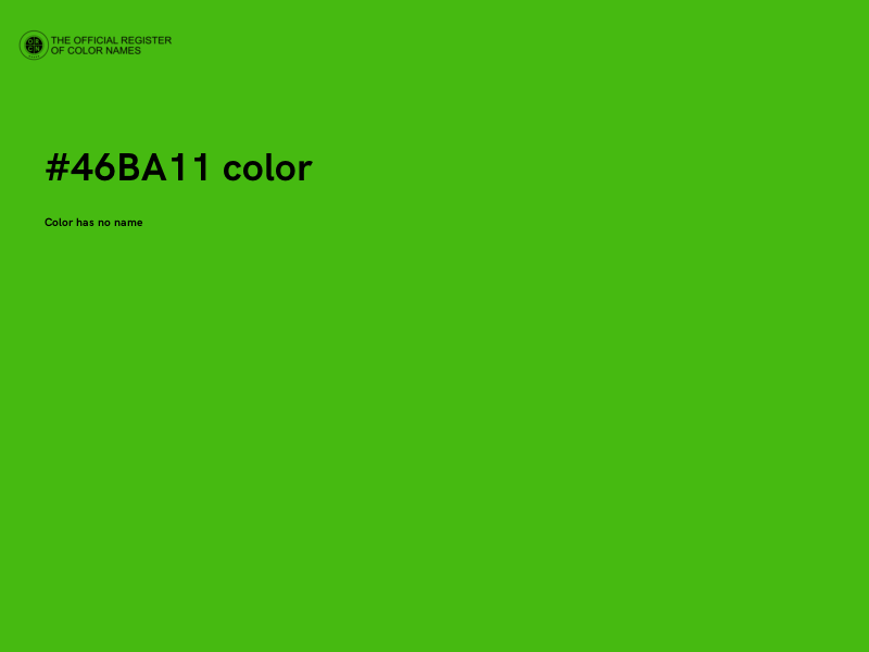 #46BA11 color image