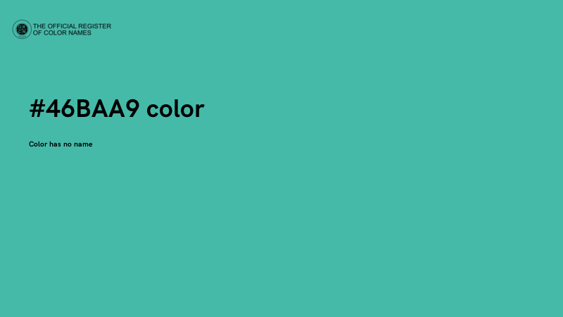 #46BAA9 color image