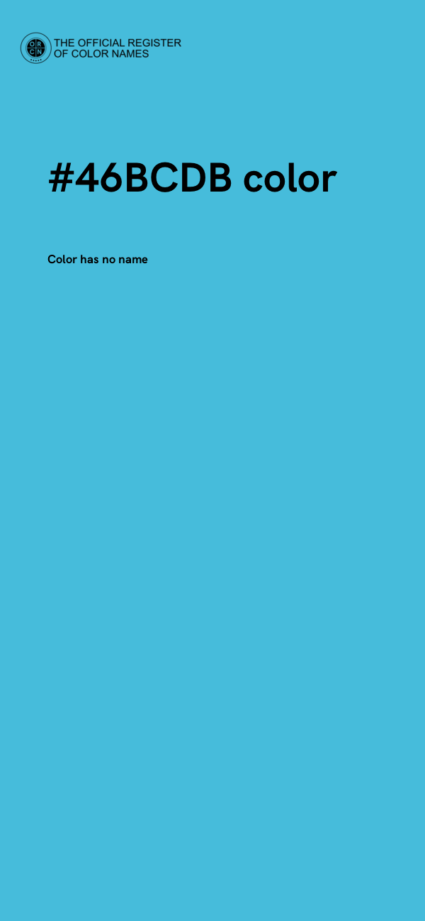 #46BCDB color image