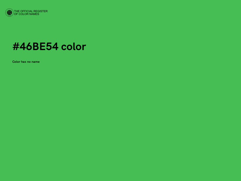 #46BE54 color image