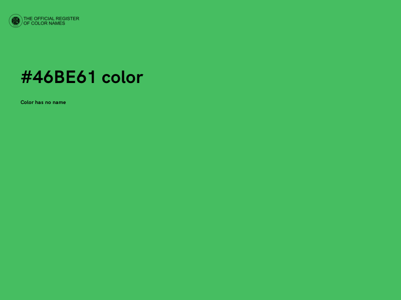 #46BE61 color image