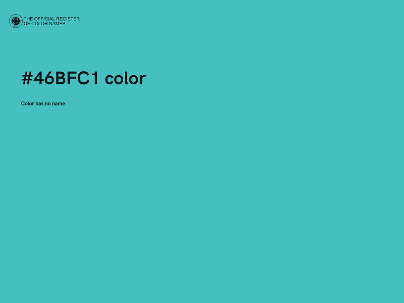 #46BFC1 color image