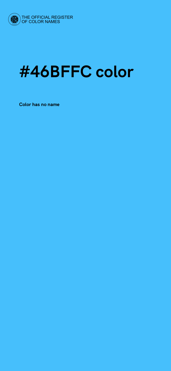 #46BFFC color image