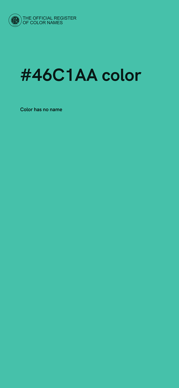 #46C1AA color image