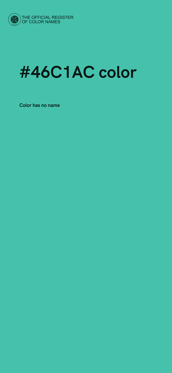 #46C1AC color image
