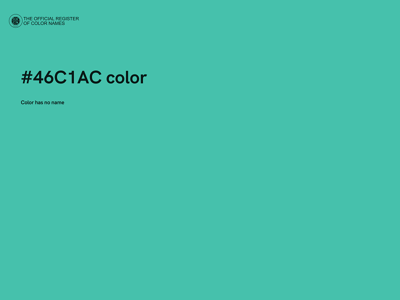 #46C1AC color image
