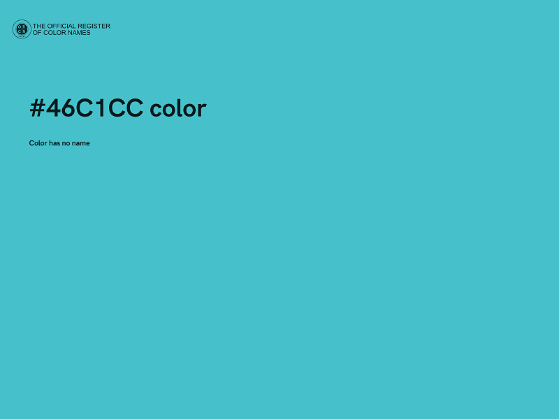 #46C1CC color image