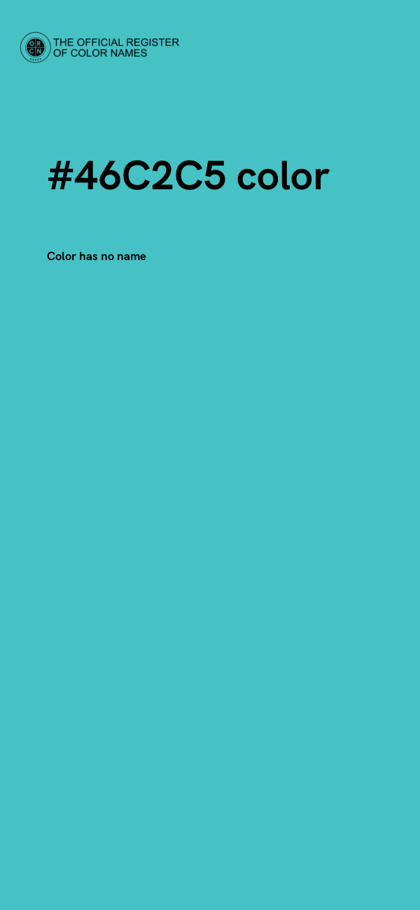 #46C2C5 color image