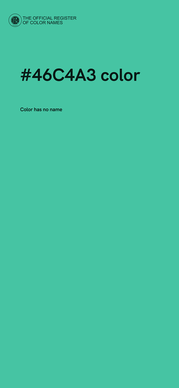 #46C4A3 color image