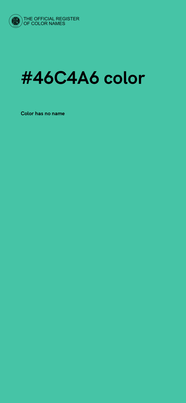 #46C4A6 color image