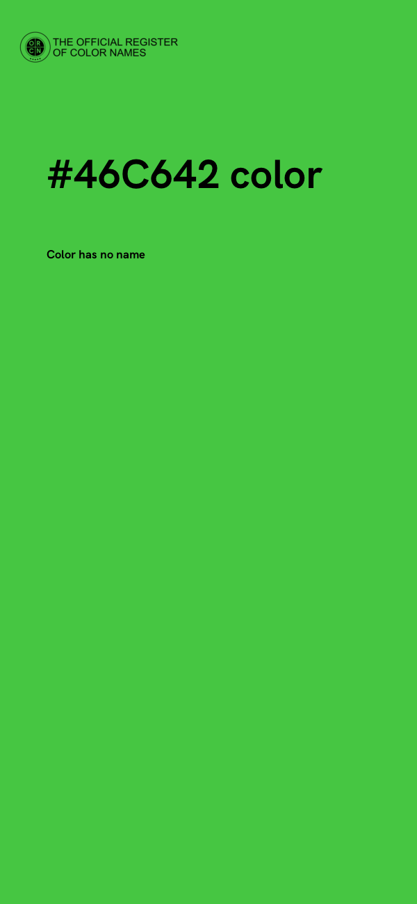#46C642 color image
