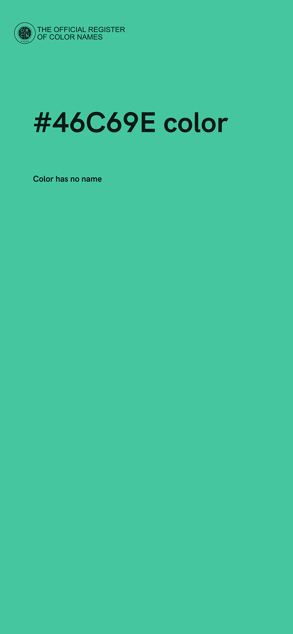 #46C69E color image