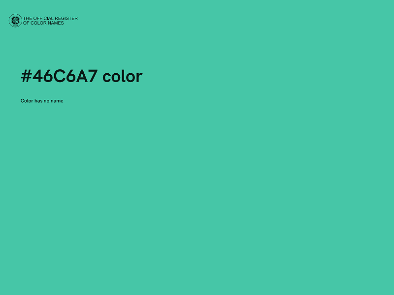 #46C6A7 color image
