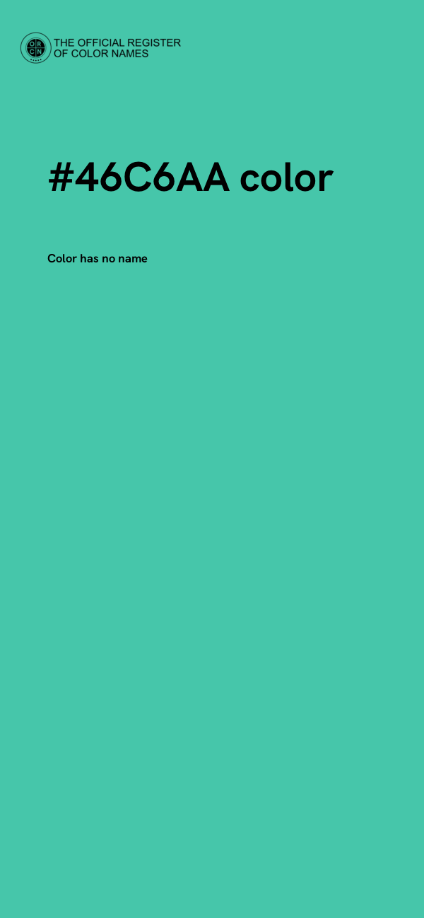 #46C6AA color image