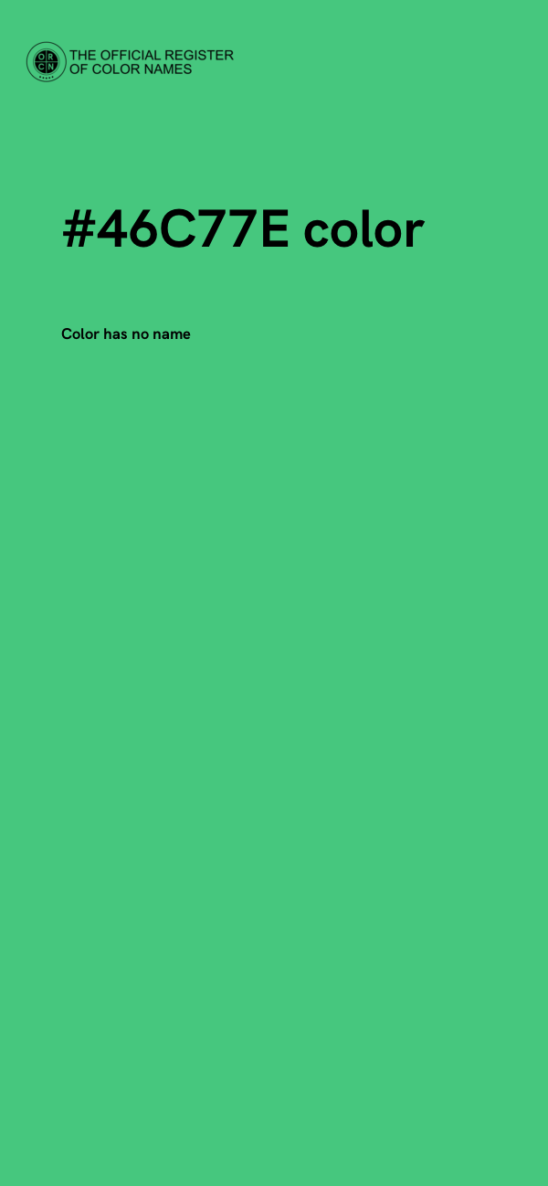 #46C77E color image