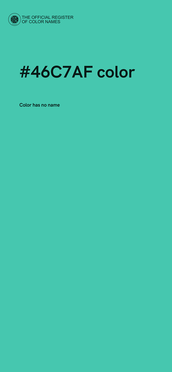 #46C7AF color image