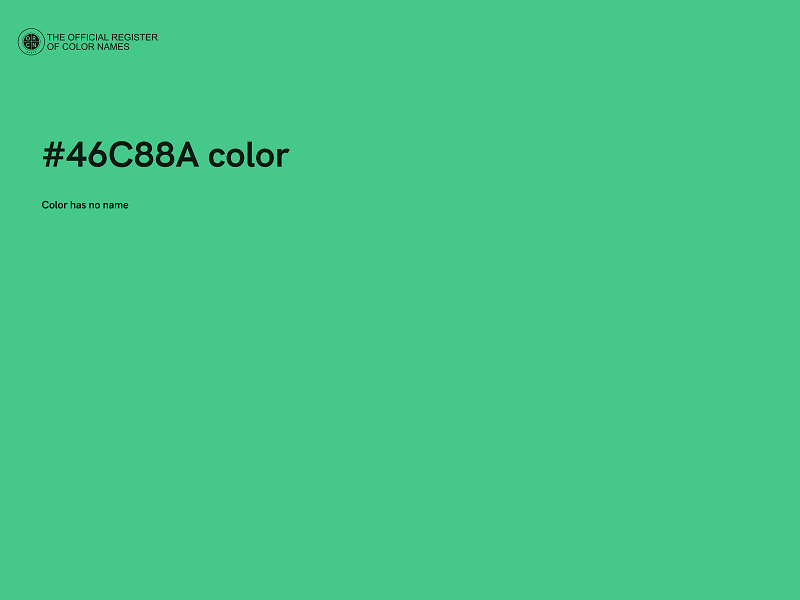 #46C88A color image