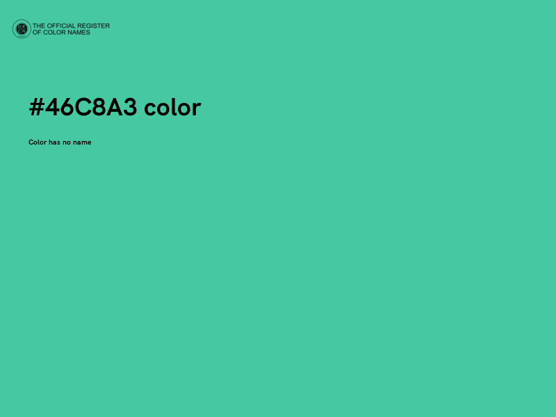 #46C8A3 color image