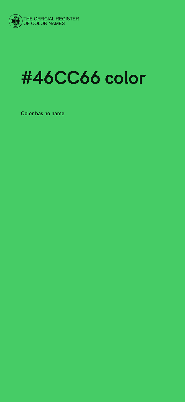 #46CC66 color image