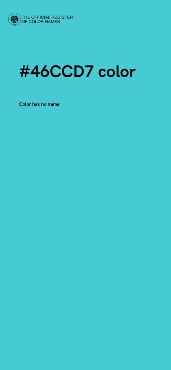 #46CCD7 color image