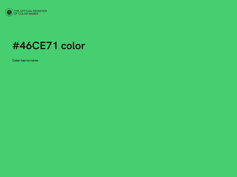 #46CE71 color image