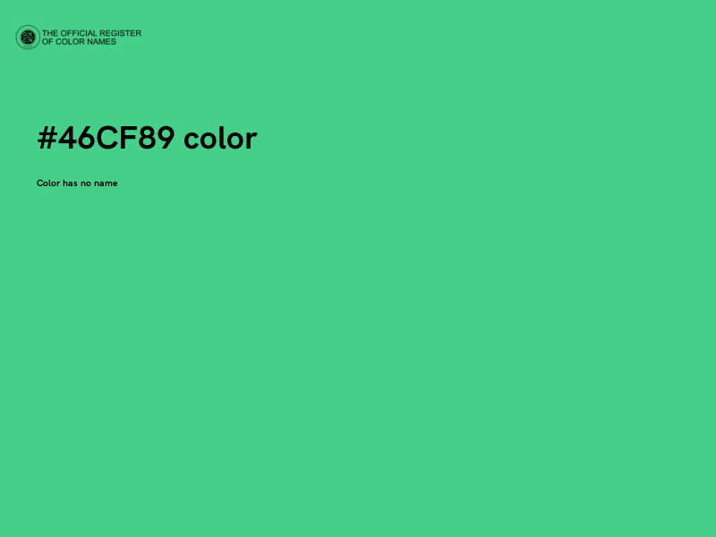 #46CF89 color image