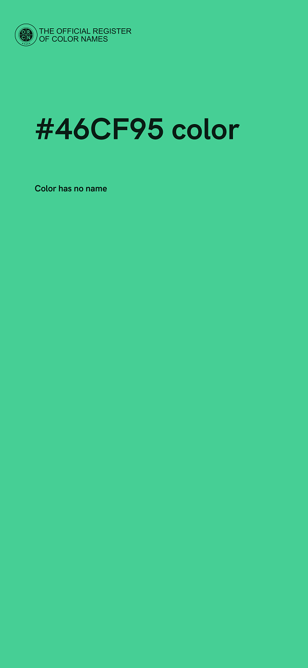 #46CF95 color image