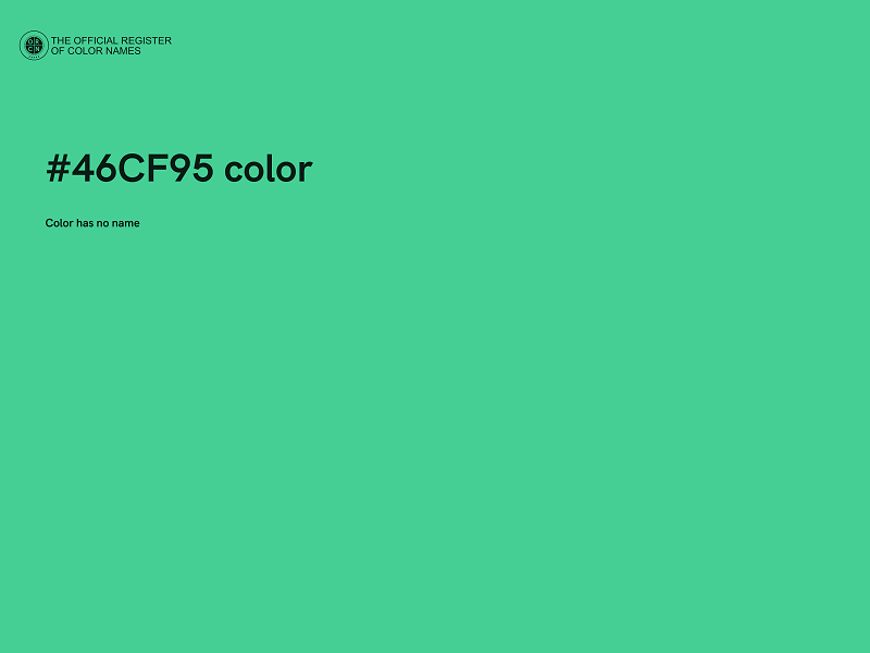 #46CF95 color image