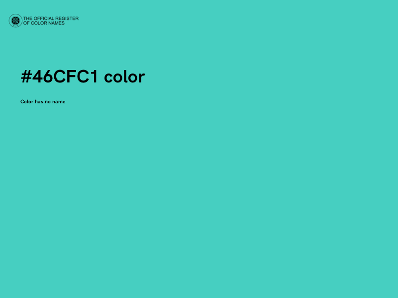 #46CFC1 color image