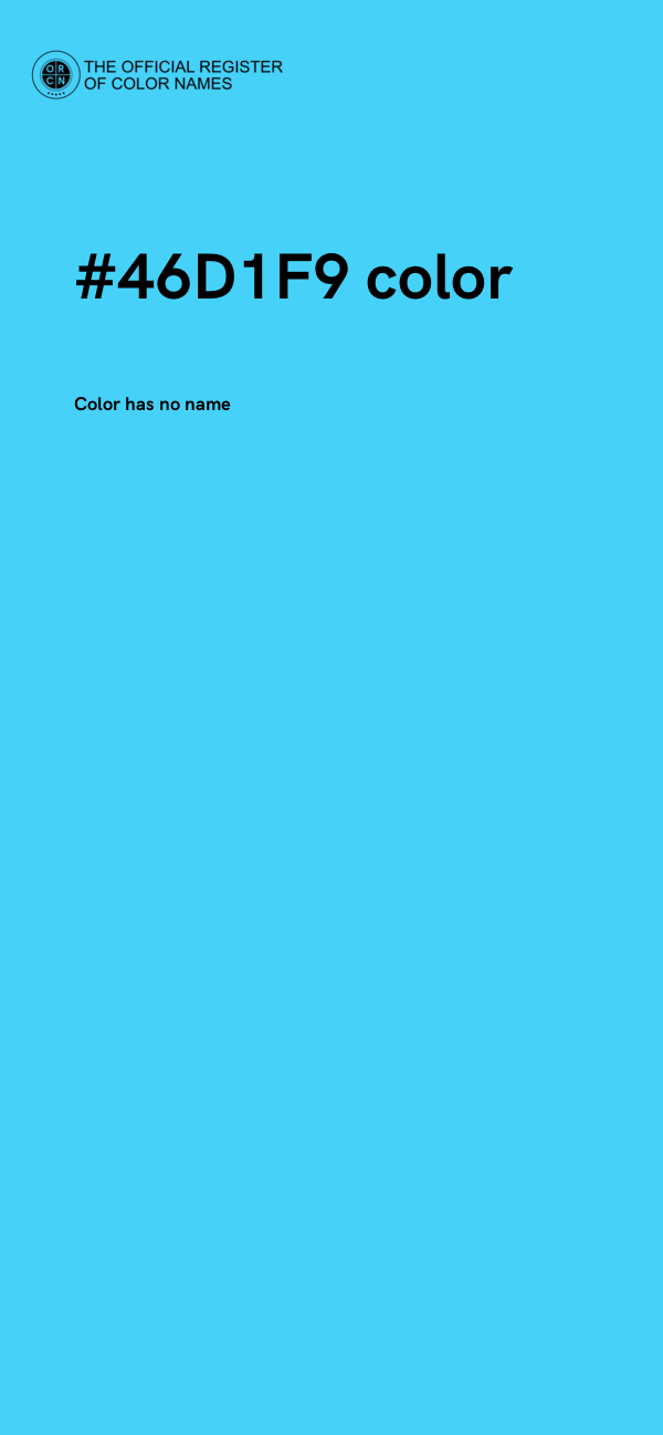 #46D1F9 color image