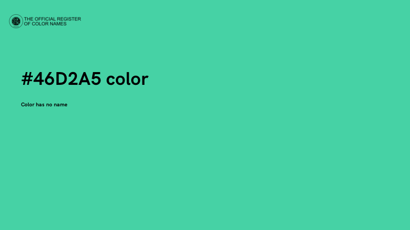 #46D2A5 color image