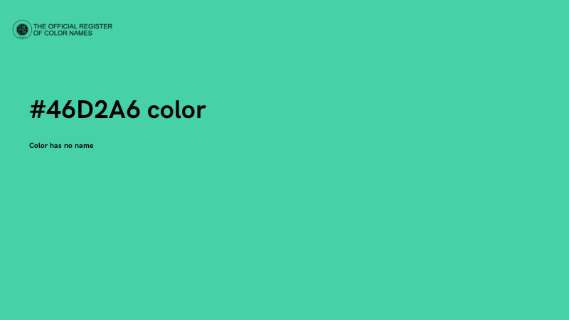 #46D2A6 color image