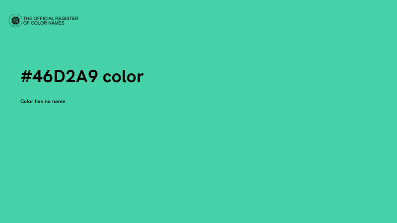 #46D2A9 color image