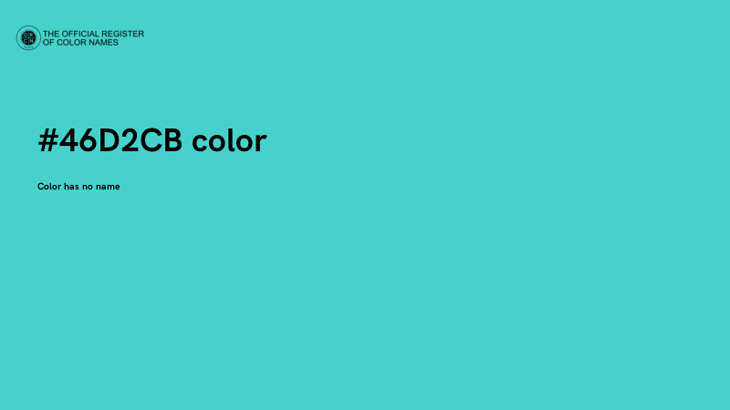 #46D2CB color image