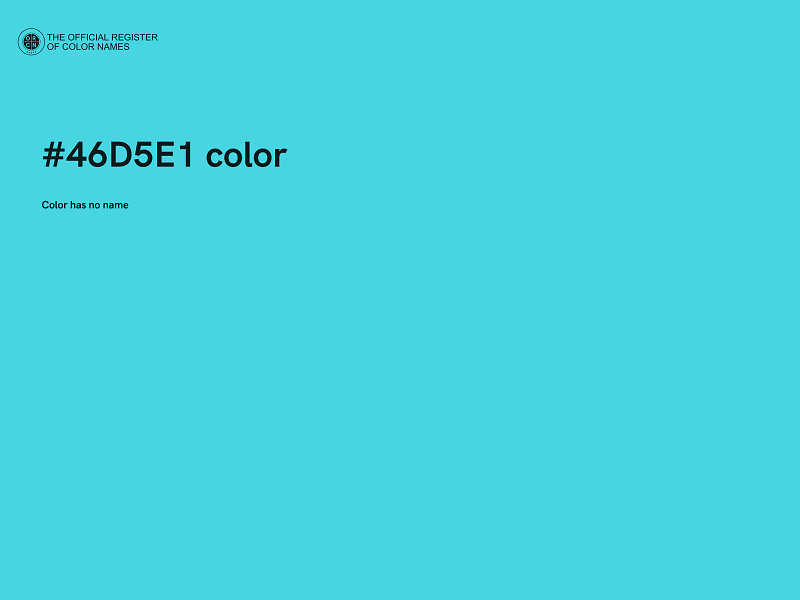 #46D5E1 color image