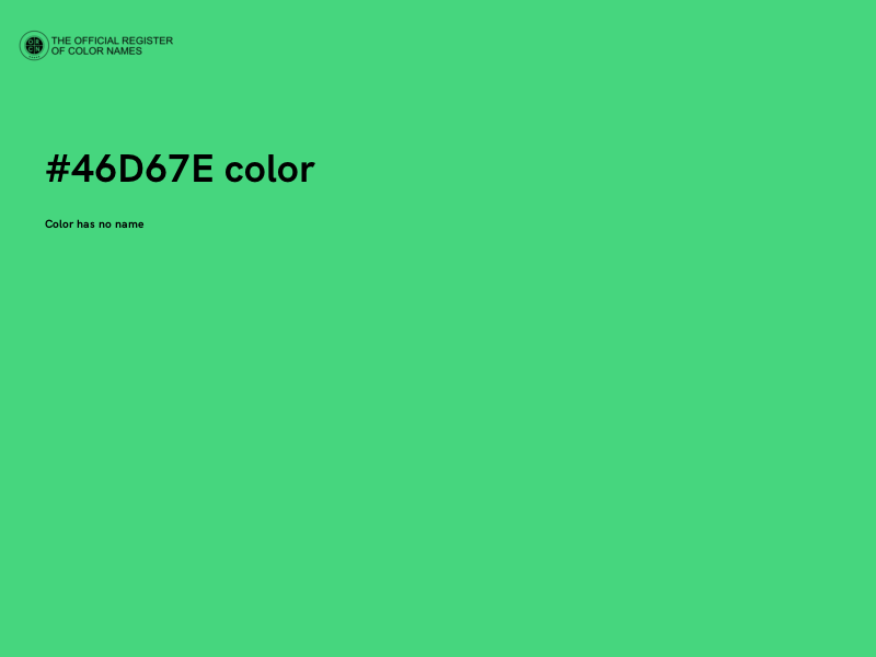 #46D67E color image
