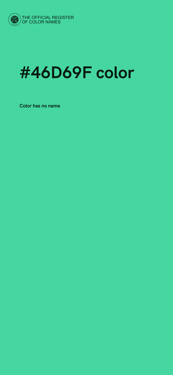 #46D69F color image