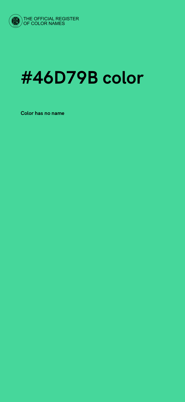 #46D79B color image