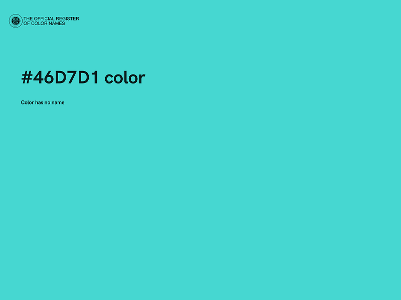 #46D7D1 color image