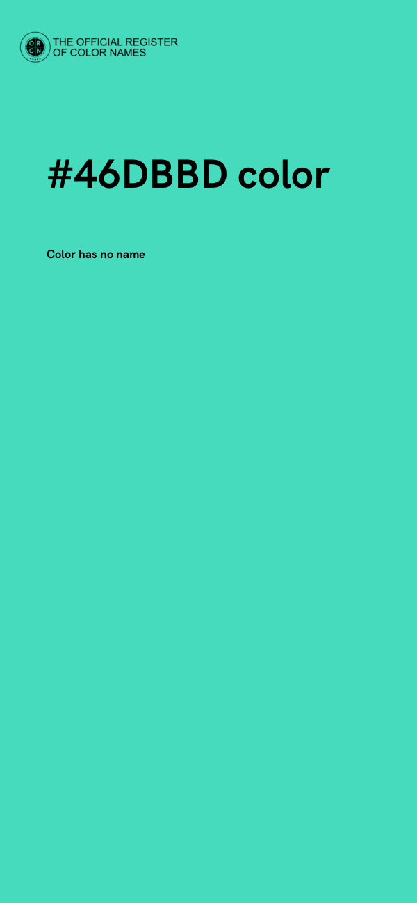 #46DBBD color image