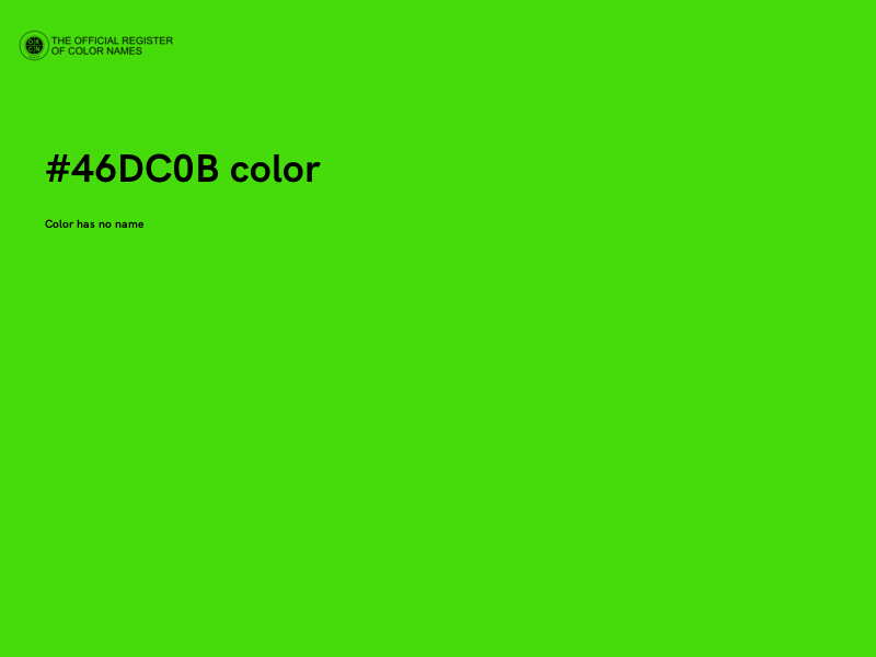 #46DC0B color image