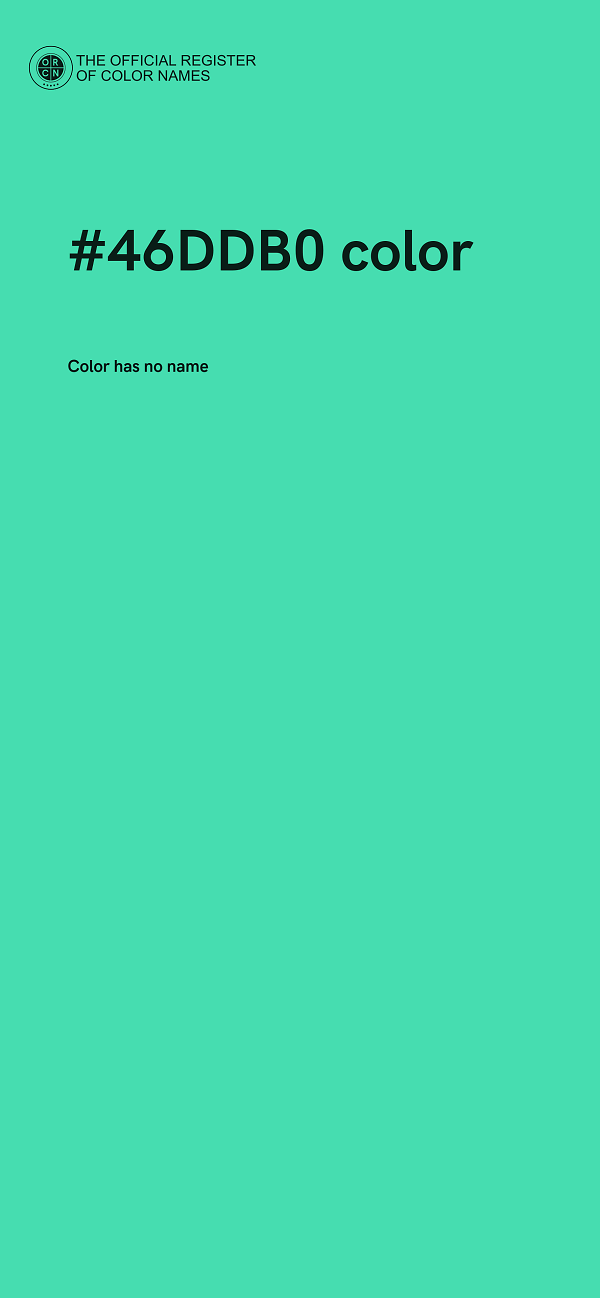 #46DDB0 color image
